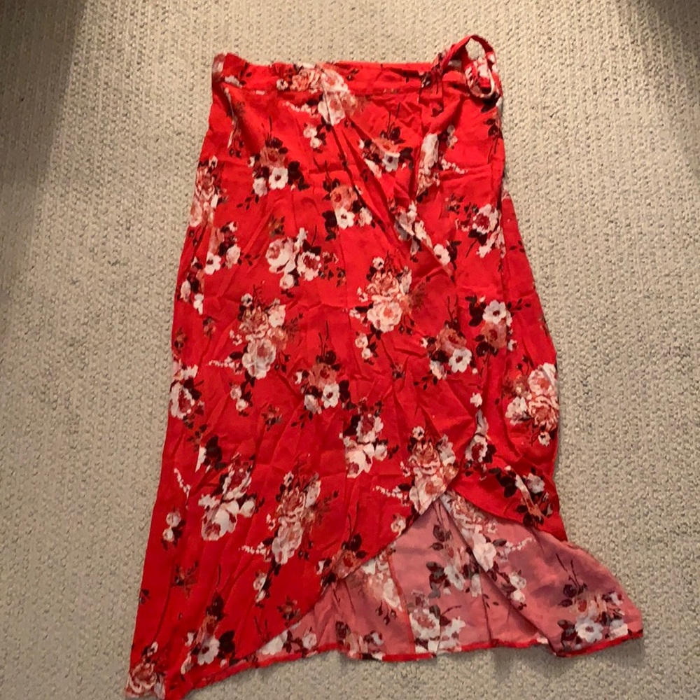Flowy wrap skirt